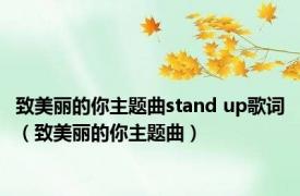 致美丽的你主题曲stand up歌词（致美丽的你主题曲）