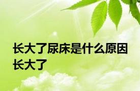 长大了尿床是什么原因 长大了 