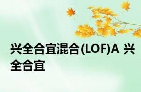 兴全合宜混合(LOF)A 兴全合宜 