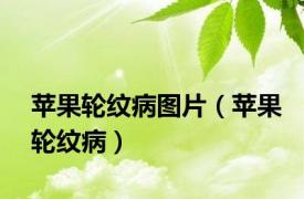 苹果轮纹病图片（苹果轮纹病）