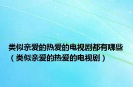 类似亲爱的热爱的电视剧都有哪些（类似亲爱的热爱的电视剧）