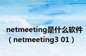 netmeeting是什么软件（netmeeting3 01）