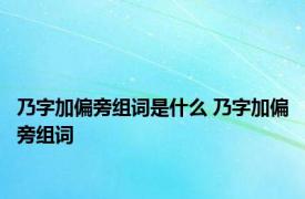 乃字加偏旁组词是什么 乃字加偏旁组词 