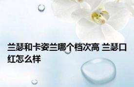 兰瑟和卡姿兰哪个档次高 兰瑟口红怎么样 