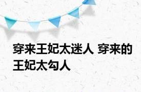 穿来王妃太迷人 穿来的王妃太勾人 