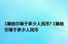 1第纳尔等于多少人民币? 1第纳尔等于多少人民币 