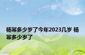 杨幂多少岁了今年2023几岁 杨幂多少岁了 