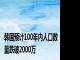 韩国预计100年内人口数量跌破2000万