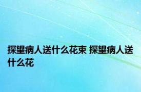 探望病人送什么花束 探望病人送什么花 