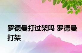 罗德曼打过架吗 罗德曼打架 