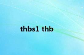 thbs1 thb 