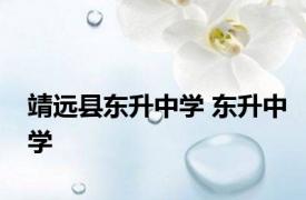 靖远县东升中学 东升中学 