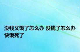 没钱又饿了怎么办 没钱了怎么办快饿死了 