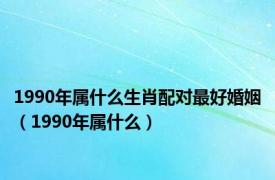 1990年属什么生肖配对最好婚姻（1990年属什么）