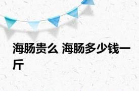 海肠贵么 海肠多少钱一斤 