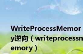 WriteProcessMemory逆向（writeprocessmemory）