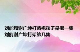 刘能和谢广坤打赌抱孩子是哪一集 刘能谢广坤打架第几集 