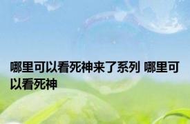 哪里可以看死神来了系列 哪里可以看死神 