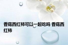 香菇西红柿可以一起吃吗 香菇西红柿 