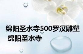 绵阳圣水寺500罗汉雕塑 绵阳圣水寺 