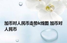 加币对人民币走势k线图 加币对人民币 