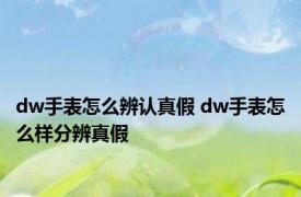 dw手表怎么辨认真假 dw手表怎么样分辨真假 