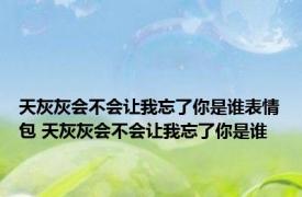 天灰灰会不会让我忘了你是谁表情包 天灰灰会不会让我忘了你是谁 