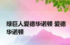 绿巨人爱德华诺顿 爱德华诺顿 