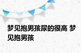 梦见抱男孩尿的很高 梦见抱男孩 