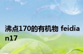 沸点170的有机物 feidian17 