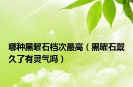 哪种黑曜石档次最高（黑曜石戴久了有灵气吗）