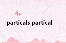 particals partical 