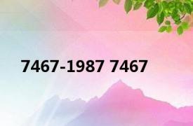 7467-1987 7467 