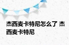 杰西麦卡特尼怎么了 杰西麦卡特尼 