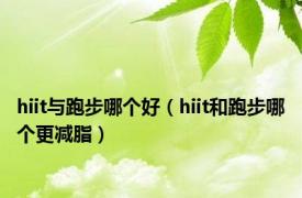 hiit与跑步哪个好（hiit和跑步哪个更减脂）