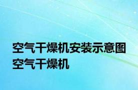 空气干燥机安装示意图 空气干燥机 