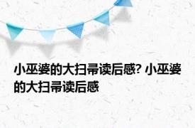 小巫婆的大扫帚读后感? 小巫婆的大扫帚读后感 