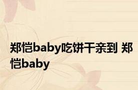 郑恺baby吃饼干亲到 郑恺baby 