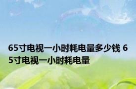 65寸电视一小时耗电量多少钱 65寸电视一小时耗电量 