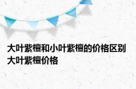 大叶紫檀和小叶紫檀的价格区别 大叶紫檀价格 