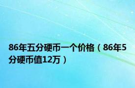 86年五分硬币一个价格（86年5分硬币值12万）