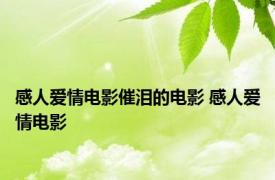 感人爱情电影催泪的电影 感人爱情电影 