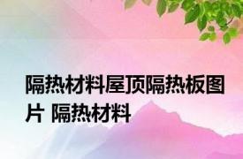 隔热材料屋顶隔热板图片 隔热材料 