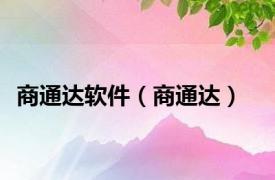 商通达软件（商通达）