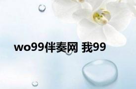 wo99伴奏网 我99 