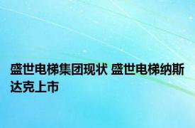 盛世电梯集团现状 盛世电梯纳斯达克上市 