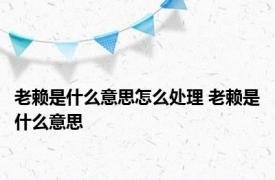 老赖是什么意思怎么处理 老赖是什么意思 