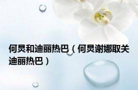 何炅和迪丽热巴（何炅谢娜取关迪丽热巴）