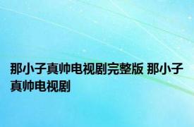 那小子真帅电视剧完整版 那小子真帅电视剧 