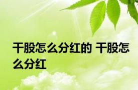 干股怎么分红的 干股怎么分红 